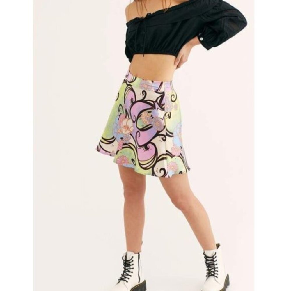 Free People Phoebe Sugar Spice Mini Skirt. 8, 2